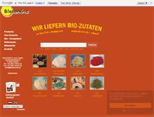 Tablet Screenshot of bioservice.at